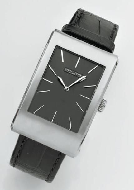 BRACELET MONTRE rectangulaire en acier, modèle «Icare