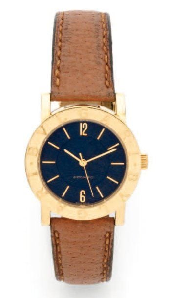 BRACELET MONTRE ronde de dame en or jaun