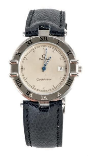 BRACELET MONTRE ronde en acier, modèle «Constellation