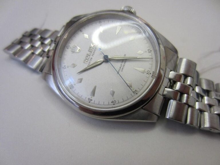 BRACELET MONTRE ronde en acier, modèle «Oyster Perpetual
