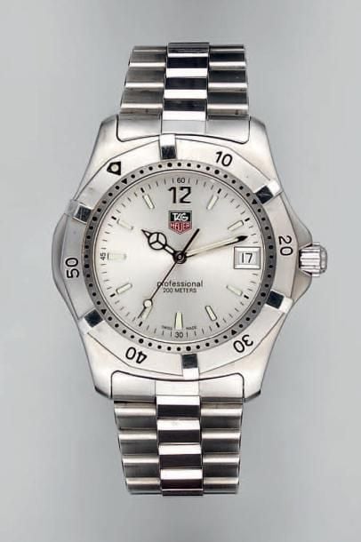 BRACELET MONTRE ronde en acier, modèle «Professional