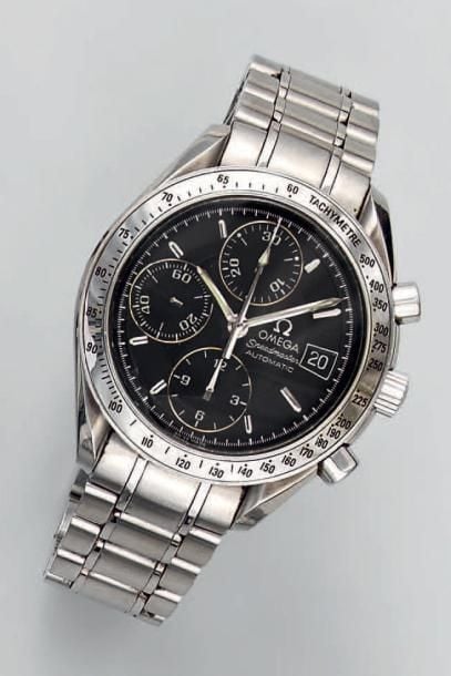 BRACELET MONTRE ronde en acier pour homme, «modèle Speedmaster