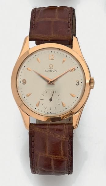 BRACELET MONTRE ronde en or rose (750 millièmes