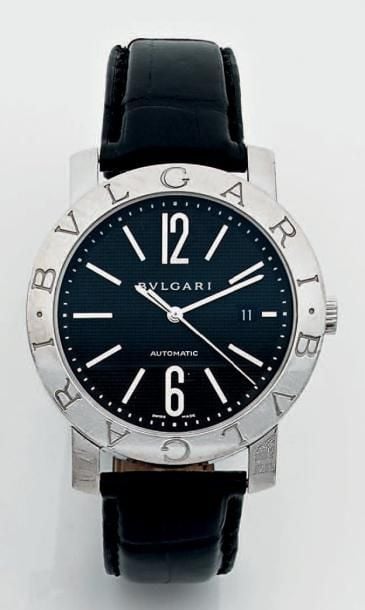 BRACELET MONTRE ronde, grand modèle «Bulgari