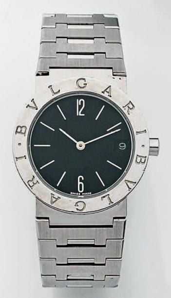 BRACELET MONTRE ronde, modèle «Bulgari