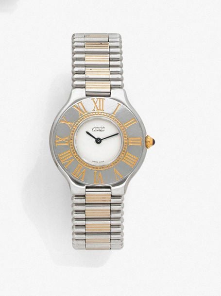 •BRACELET MONTRE ronde modèle «Must 21» en acie