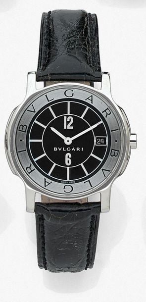 •BRACELET MONTRE ronde modèle «Solotempo» en acie