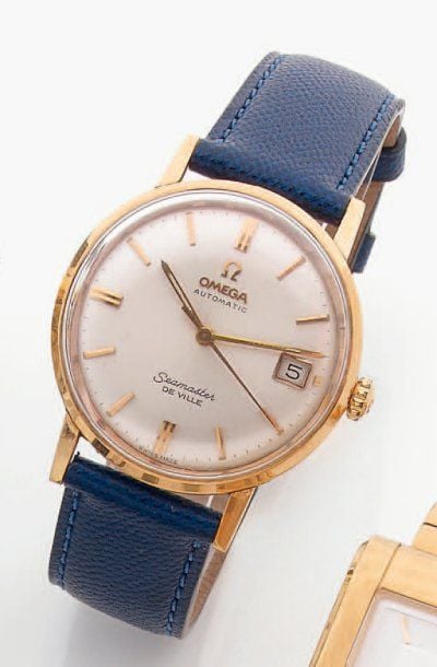 BRACELET MONTRE « Seamaster » ronde en or jaun