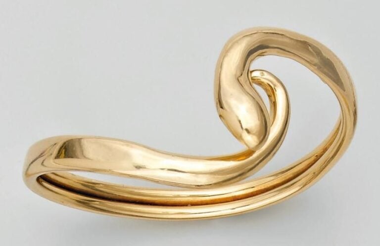 BRACELET «serpent» rigide en or jaun