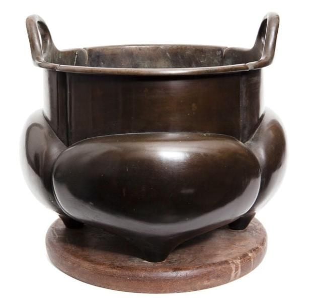 Brasero (hibachi) en bronz