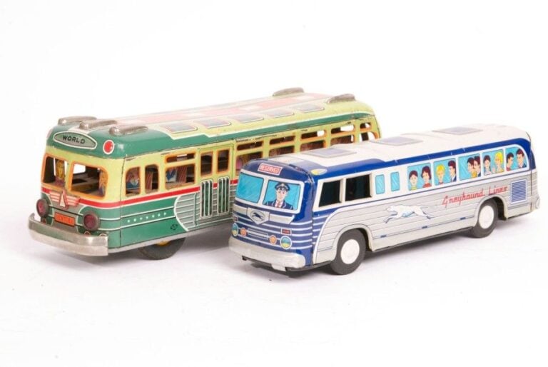 Bus «Grey Hound Line» - SAN Japon - 1955 Tôle lithographiée, méc