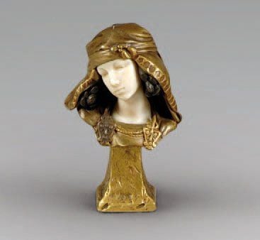 Cachet, buste de « Jeune fille de Bou Saada