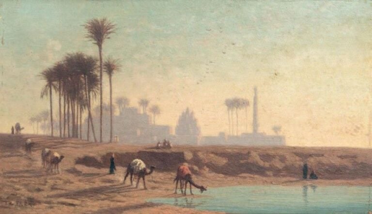 Caravane à l'oasis