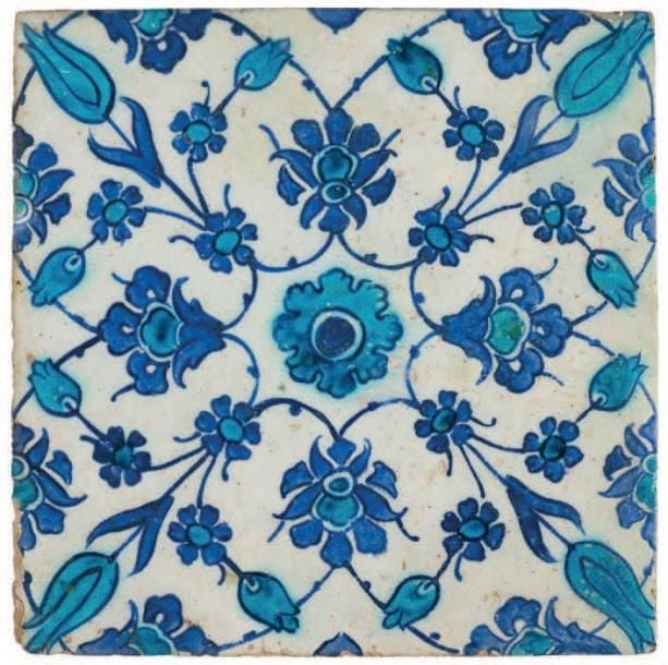 Carreau aux tulipe