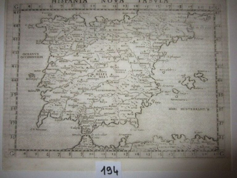 Carte nouvelle d'Espagne Hispania nova tabula