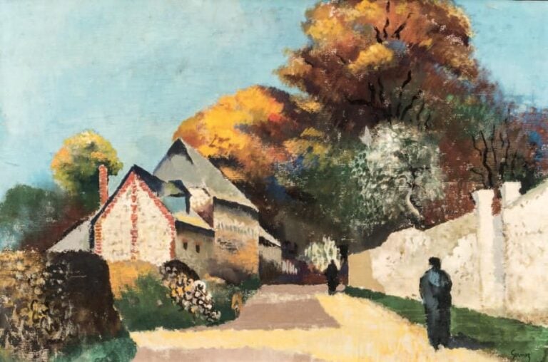 Chemin du Mont-Joli à la Croix Rouge, près d'Honfleur