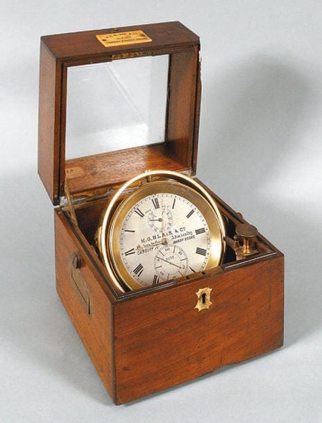 CHRONOMÈTRE DE MARINE Cadran signé