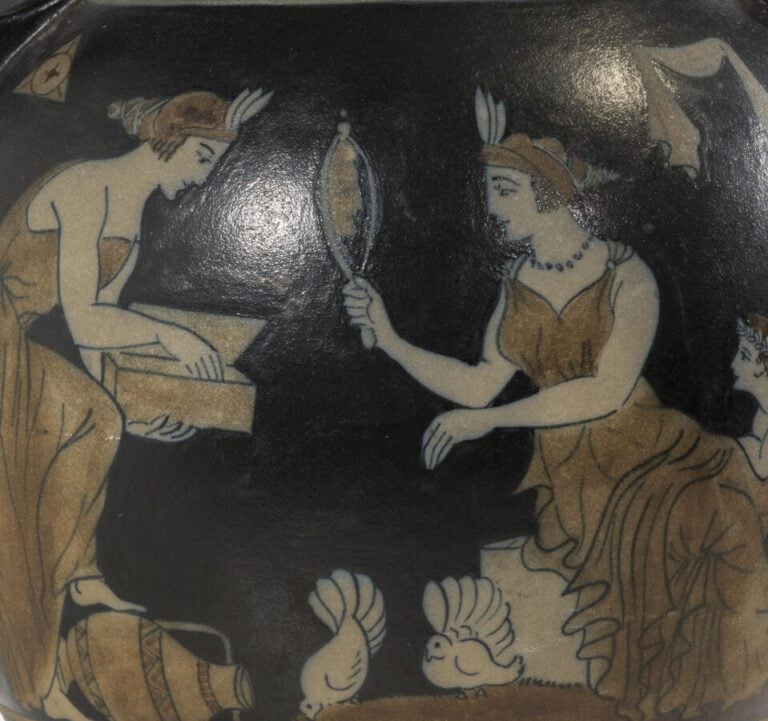 CIBOURE - PEDRO GARCIA DE DIEGO (1904-1969) - Rare vase à deux anses en grès à…