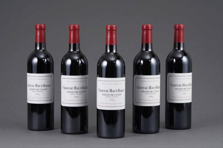Cinq bouteilles : CHÂTEAU HAUT-BAILLY GCC Pessac-Léognan 200