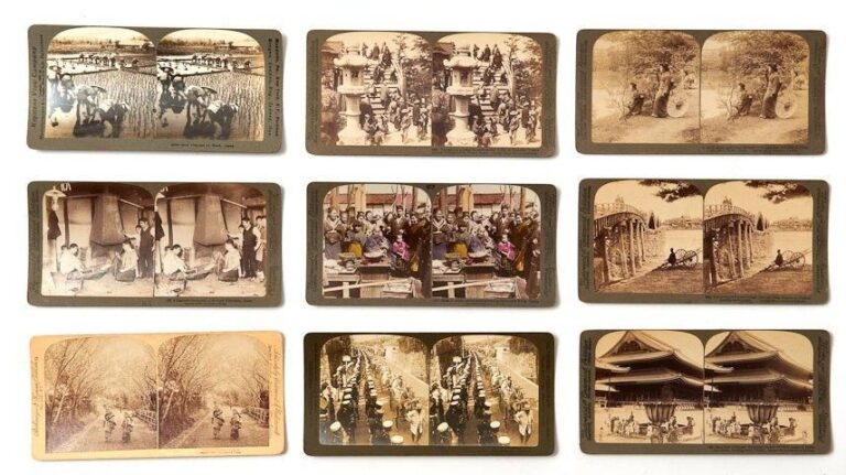 Collection de cinquante photos stèrèoscopiques datant du dèbut du XXème siècl