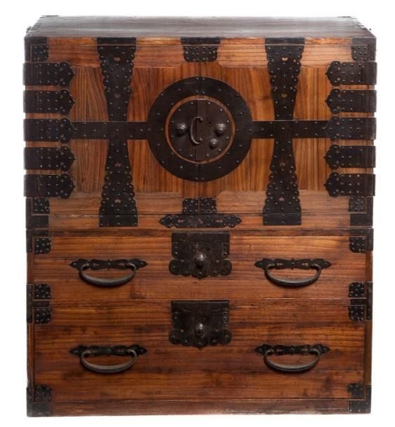 Commode kannon-dansu portable à deux corp