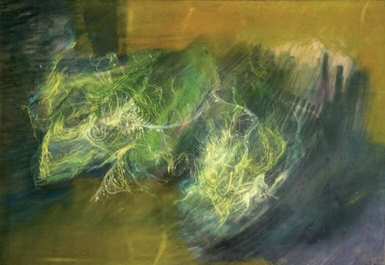Composition 1974 Pastel signée et datée en bas vers le milieu À vue: 70 x 100 cm