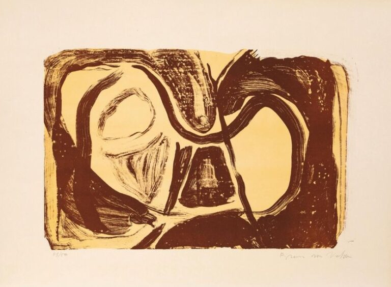 •Composition abstraite, 1963 (brune)