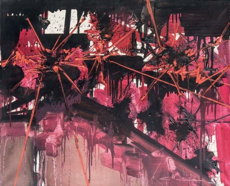 Composition abstraite: période Explosions circa 1987-1990