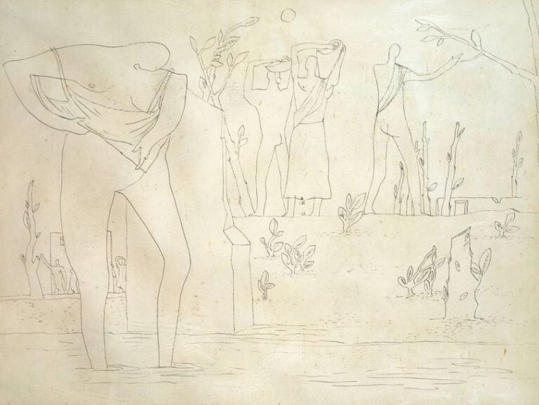 Composition aux personnages
