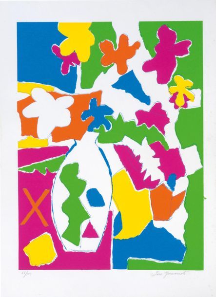 Composition avec fleurs