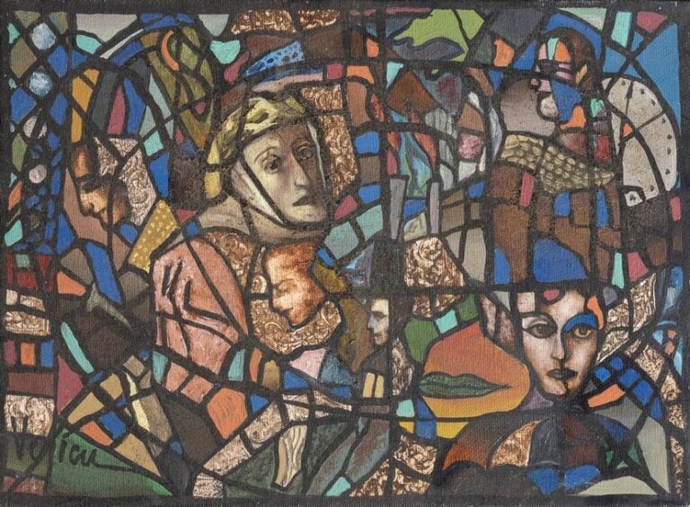 Composition avec personnages