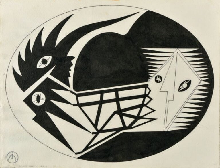 Composition noire et blanche