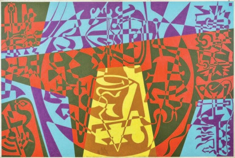 Composition rouge et vert bouteille