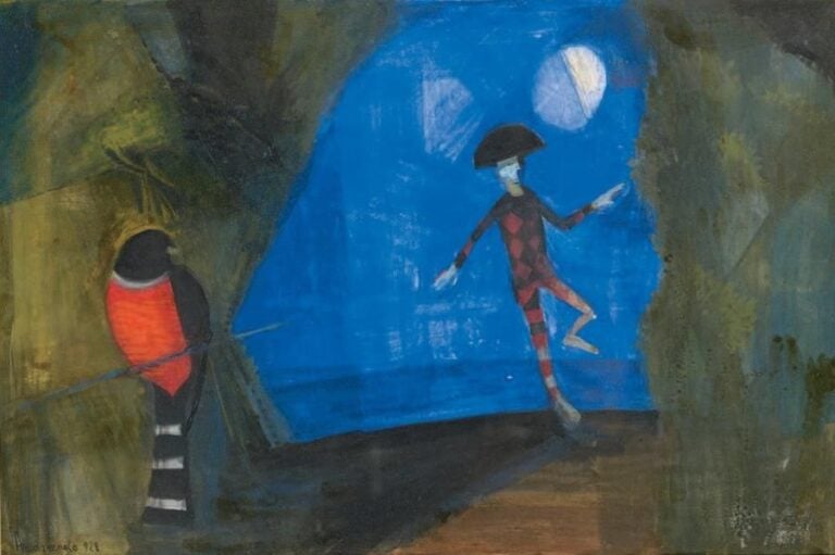 Composition surréaliste, 1928 Pastel, signé et daté en bas à gauche 25 x 37,5 cm