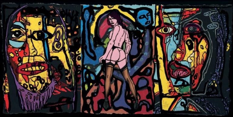 «COMPOSITION SUZANNE» Lithographie 2007 28/125 122 x 126 cm