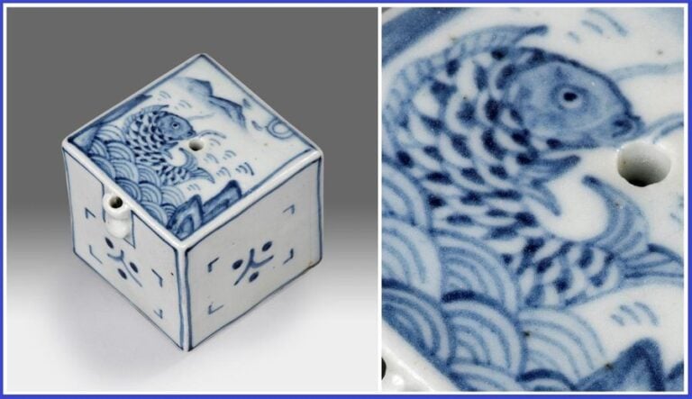 COMPTE-GOUTTES DE LETTRE EN PORCELAINE