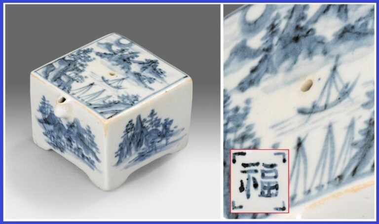 COMPTE-GOUTTES DE LETTRE EN PORCELAINE