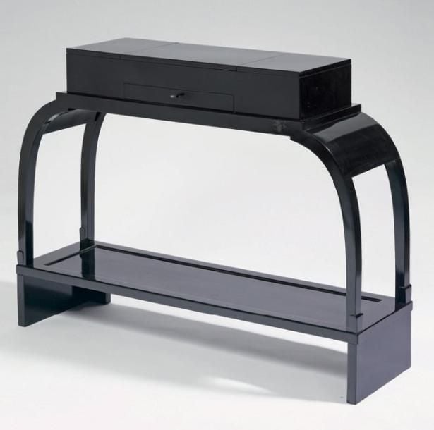 Console Meuble console en bois vernis noi