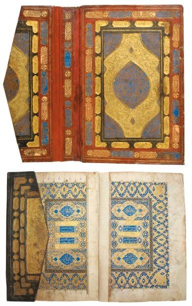 CORAN Grand manuscrit arabe sur papie