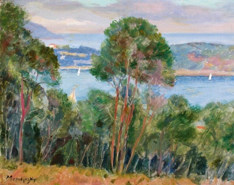 Côte d'Azur Huile sur carto
