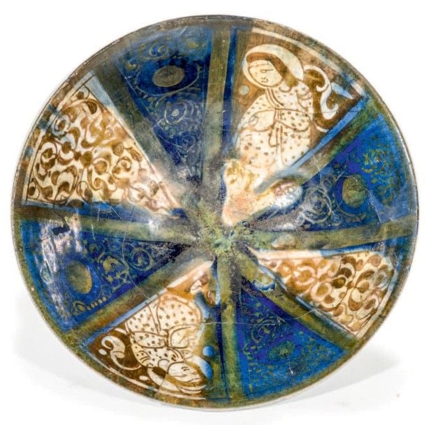 Coupe en céramique lustrée
