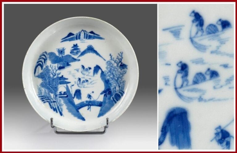 COUPE PROFONDE EN PORCELAINE DITE BLEU DE HUÊ, JINTANG FAJI ????