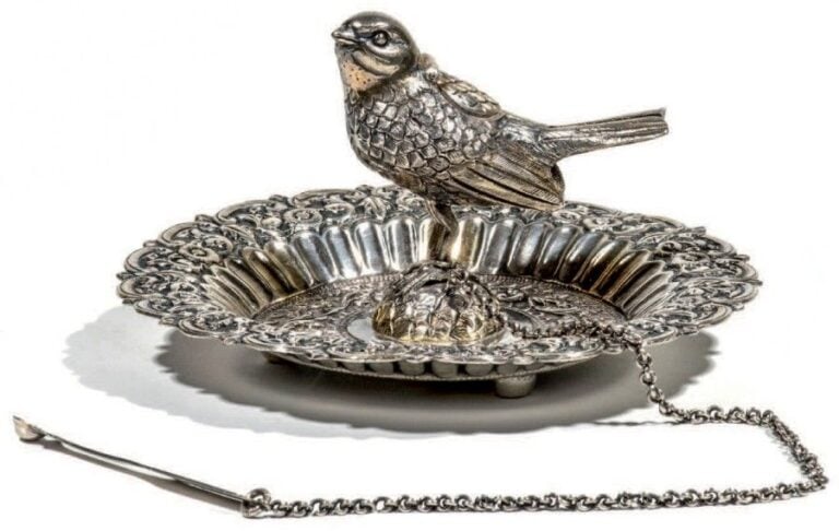 Coupelle aviforme en argent - attardani