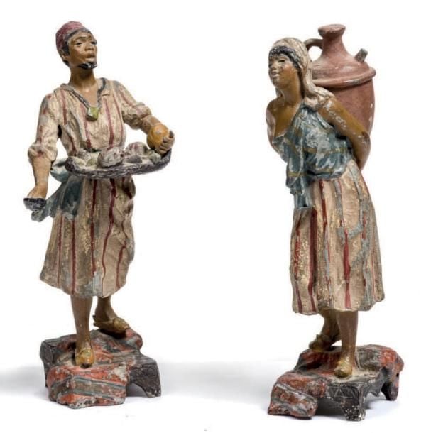 Couple de marchands arabes