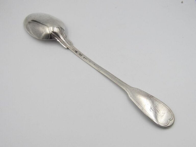 CUILLÈRE À RAGOÛT, modèle filet, spatule monogrammé