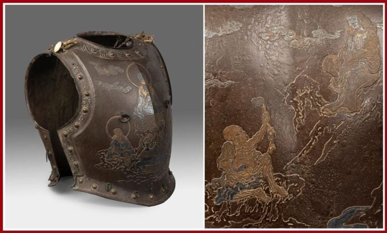 CUIRASSE D'ARMURE / DO A DECOR BOUDDHIQUE