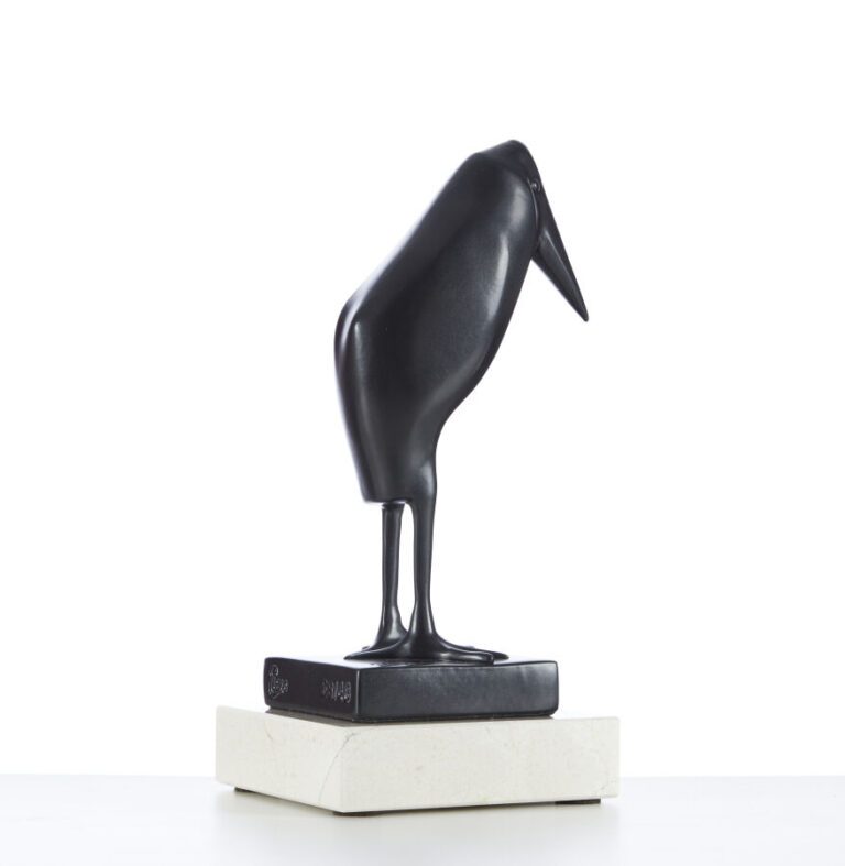 D'APRÈS FRANÇOIS POMPON (1855-1933) - « Marabout » - Sculpture en bronze, patin…