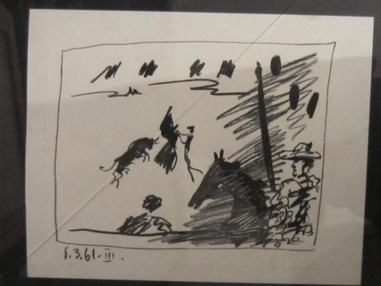 D'après P Picasso "les Banderilles reproduction 24 x31cm