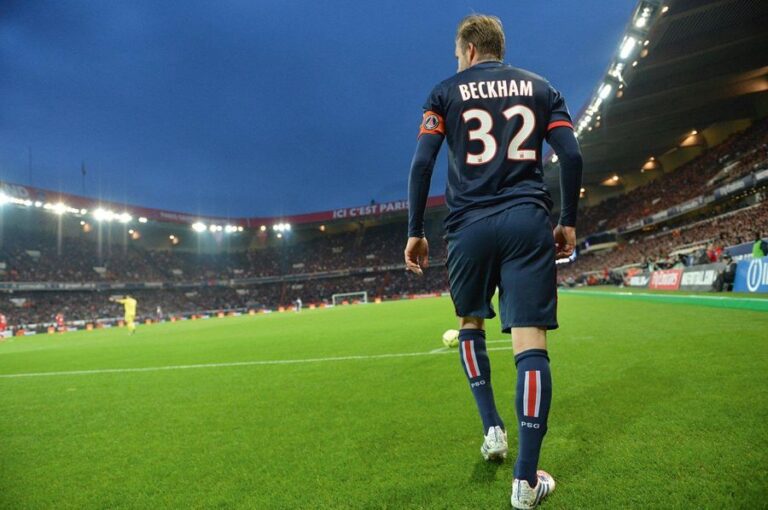 David Beckham, PSG-Brest - Ligue 1 2013 © Pierre Lahalle /L'Équipe 18 mai 201