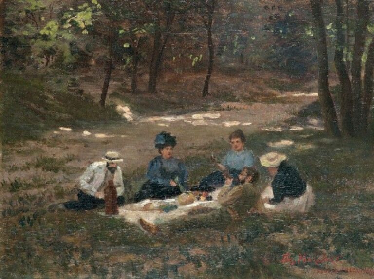 Déjeuner sur l'herbe à Fontainebleau, 1895